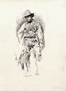 Jacovacci, peasant man, drawing